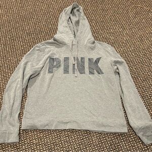 PINK Victoria's Secret Gray Pullover Hoodie Sweater